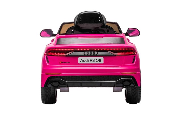 **Voiture électrique enfant Audi RSQ8 rose | Entrée USB/SD | Siège en cuir | 2 × 35 W | Batterie 12 