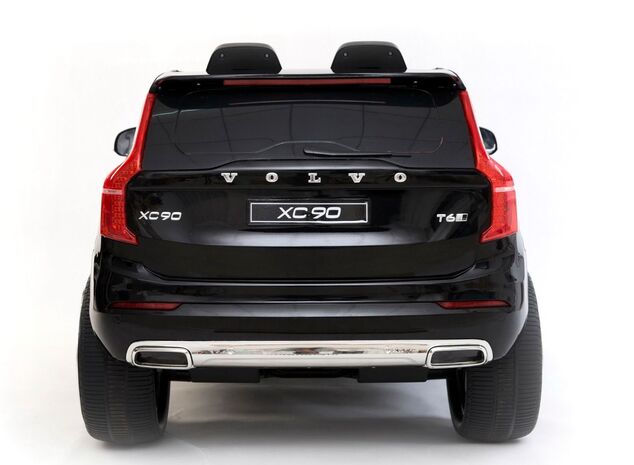 Electric Ride-On Volvo XC90, Black, Double Leather Seat, MP3 player with USB Input, Opening doors an
