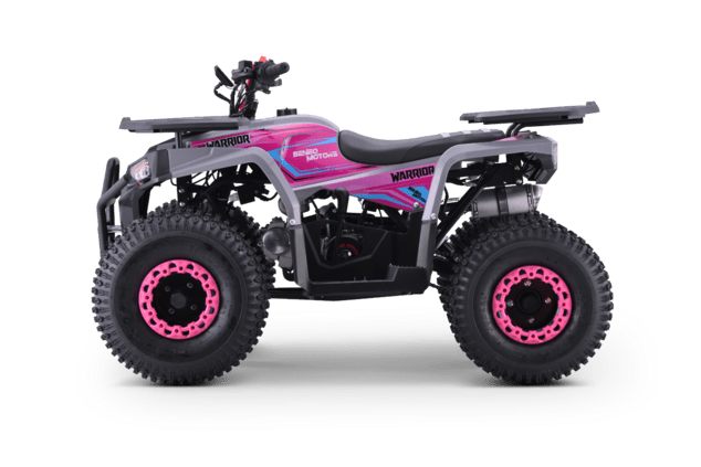 Kids Petrol Quad 125cc | Beneo Motors Warrior Pink | Ages 8+ | Reverse Gear &amp; Speed Limiter