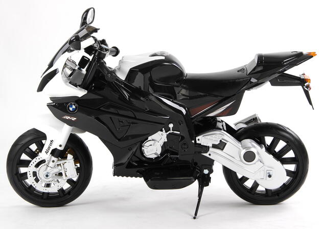 Electric Ride on Motorcycle BMW S 1000 RR, Battery Powered Car, Licensed, EVA Soft Wheels, Metal Fra