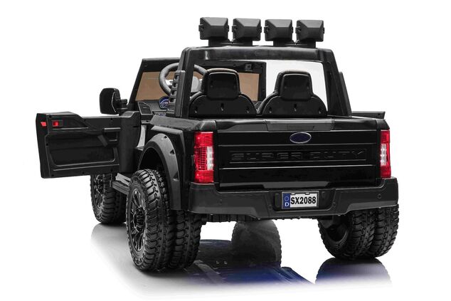 Electric Ride-On Toy Car Duty 24V black, Two-seater, 4X4 drive with high-performance 24V Engines and