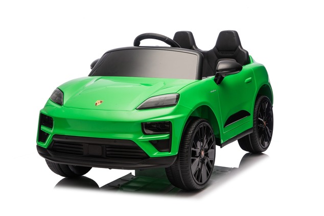 Electric Ride-on car Porsche Macan 12V Licensed with rear-wheel drive (Single seat), green, Lithium 