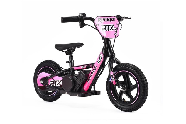 Children's electric balancer RIRIBIKE RTX3 24V (12"), pink, Lithium battery, 100W motor, Disc brake,