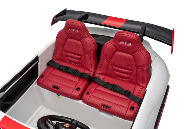 Porsche 911 GT3 RS macchina elettrica per bambini 24V 4x4 | con licenza | Beneo Motors | 2 posti | Batteria al litio | Sedili in similpelle ROSSI | Ruote EVA