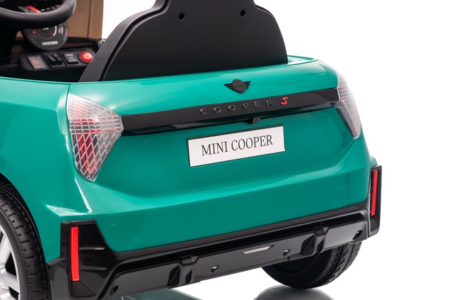 Electric Ride-on car Mini Cooper 12V, green, MP3 Player with USB and Bluetooth connection, 2.4 GHz r