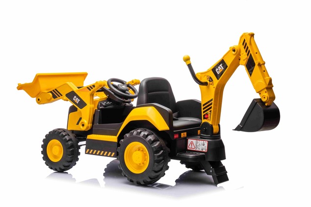 Licensed Caterpillar Electric Excavator with Slope and Excavation Bucket, Single Seater, Yellow, USB