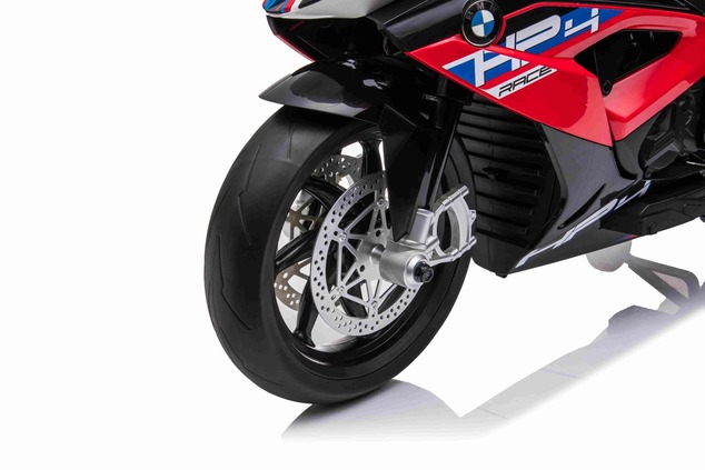 Electric Motorbike BMW HP4 RACE 12V, Licensed,  red, 12V battery, EVA soft wheels, 2 x 35W Engines, 