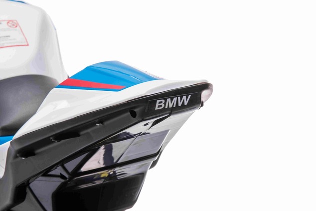 Electric Motorbike BMW HP4 RACE 12V, Licensed, blue, 12V battery, EVA soft wheels, 2 x 35W Engines, 