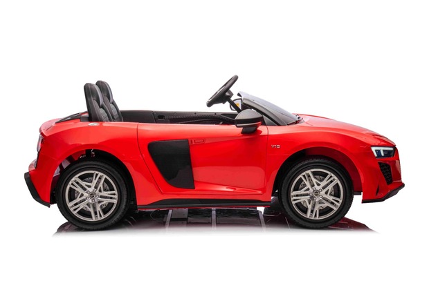 Elektrische kinderauto Audi R8 SPYDER 24V | Rode tweezitter | MP3-speler met USB/AUX en Bluetooth | 