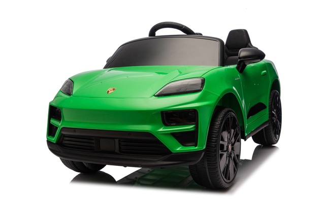 Electric Ride-on car Porsche Macan 12V Licensed with rear-wheel drive (Single seat), green, Lithium 