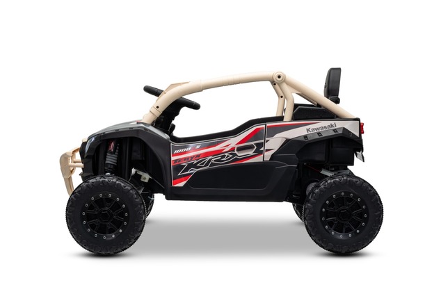 Electric Ride-on car Kawasaki TERYX KRX 1000 12V, khaki, single seat, rear axle suspension, 2.4 Ghz 