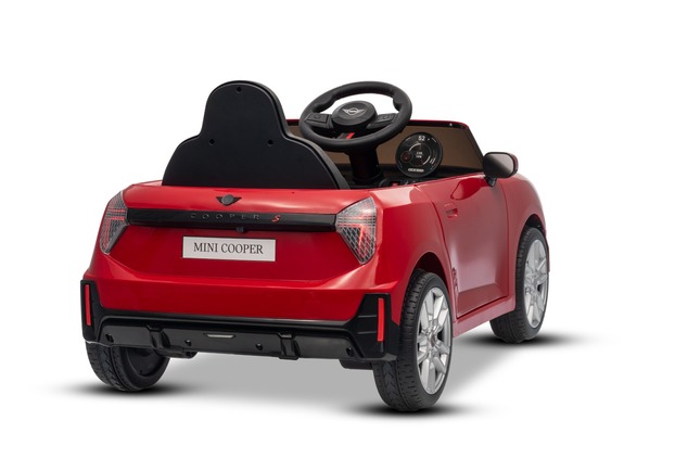 Electric Ride-on car Mini Cooper 12V, red, MP3 Player with USB and Bluetooth connection, 2.4 GHz rem