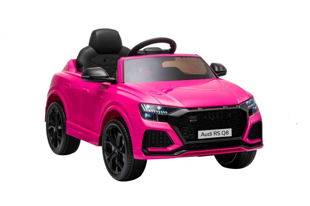 **Voiture électrique enfant Audi RSQ8 rose | Entrée USB/SD | Siège en cuir | 2 × 35 W | Batterie 12 