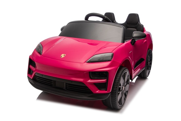 Electric Ride-on car Porsche Macan 12V Licensed with rear-wheel drive (Single seat), pink, Lithium b