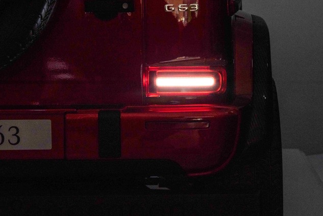 Electric Ride-on car Mercedes-Benz G63 AMG 4x4² Two-seater 24V, Red painted, MP4 Player with USB/AUX