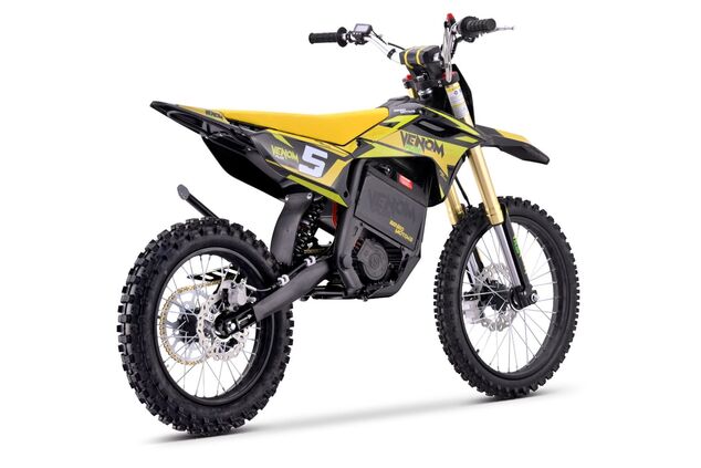 Electric Motocross 8000W | Beneo Motors Venom PLUS Yellow | 72V Samsung Lithium | 88 km/h