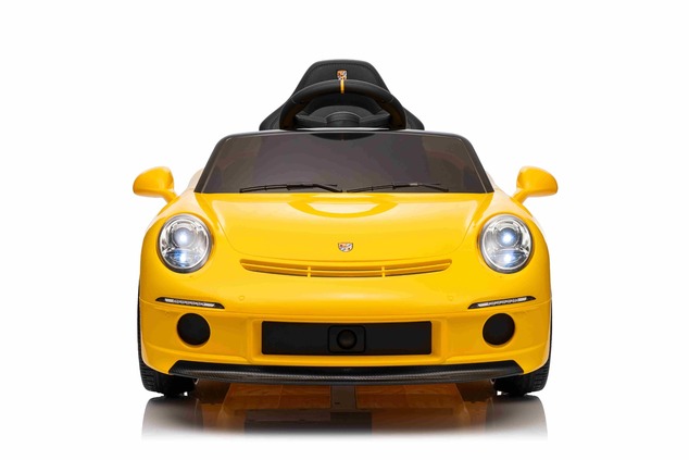 Electric Ride-on car RUF GT 12V, yellow, Opening doors, 2.4 GHz remote control, LED lights front and
