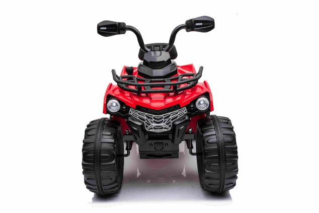 Electric QUAD SUPERPOWER 12V, red, Plastic wheels with rubber band, 2 x 45W Motor, plastic seat, sus