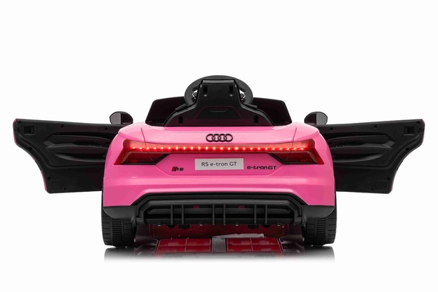 Electric Ride-on car Audi RS E-tron GT 12V, pink, wide single seat, 2.4 GHz remote control, USB / AU