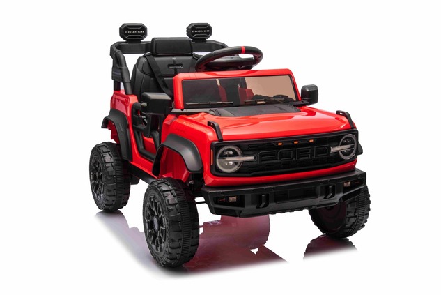 Electric Ride-On Car Ford Bronco with Rear-Wheel Drive, Licensed (Single-Seater), Red, Lithium Batte