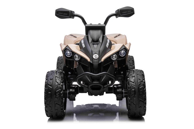 Can-am Renegade electric Ride-on quad, khaki, single seater, front and rear suspension, LED lights, 