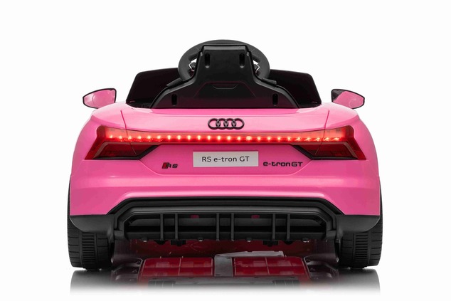 Electric Ride-on car Audi RS E-tron GT 12V, pink, wide single seat, 2.4 GHz remote control, USB / AU