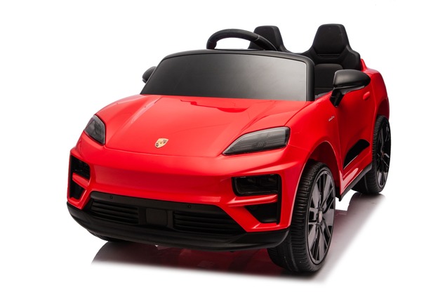 Electric Ride-on car Porsche Macan 12V Licensed with rear-wheel drive (Single seat), red, Lithium ba