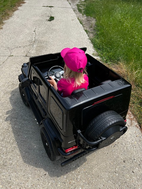 Electric Ride-on car Mercedes-Benz G63 AMG 4x4² Two-seater 12V, red, MP3 Player with USB/AUX input,