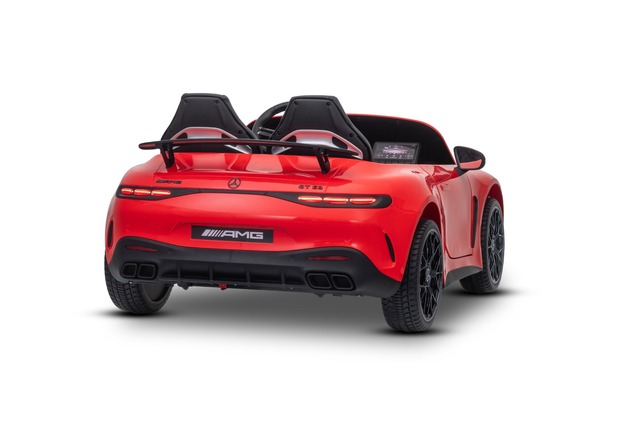 Electric Ride-on car Mercedes GT63 AMG 24V with 4x4 drive, red, Two-seater, Adjustable driver's seat