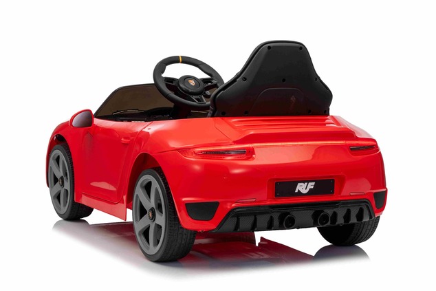 Electric Ride-on car RUF GT 12V, red, Opening doors, 2.4 GHz remote control, LED lights front and re