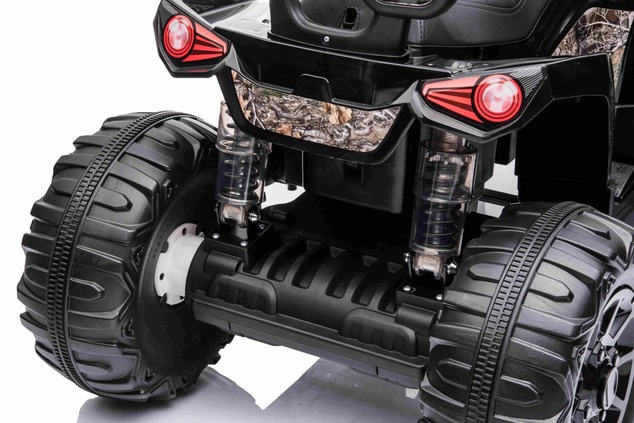 Electric QUAD SUPERPOWER 12V, black, Plastic wheels with rubber band, 2 x 45W Motor, plastic seat, s
