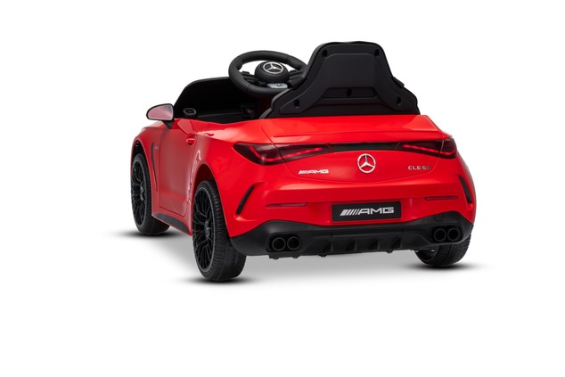 Electric Ride-on car Mercedes CLE 12V with rear-wheel drive, red, Single seater, Lithium battery, LE