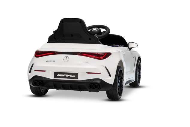 Electric Ride-on car Mercedes CLE 12V with rear-wheel drive, white, Single seater, Lithium battery, 