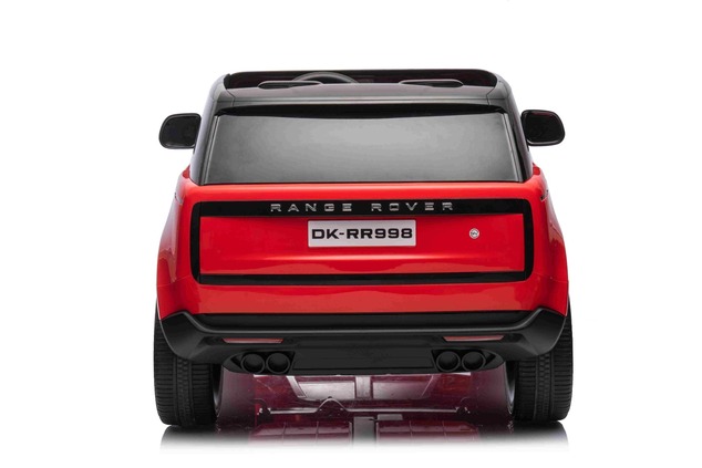 Electric Ride-on car Range Rover Model 2023, Two Seater, Red, Leatherette Seats, Radio with USB Inpu