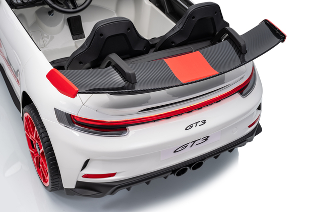 Porsche 911 GT3 RS macchina elettrica per bambini 24V 4x4 | con licenza | Beneo Motors | 2 posti | Batteria al litio | Sedili in similpelle ROSSI | Ruote EVA