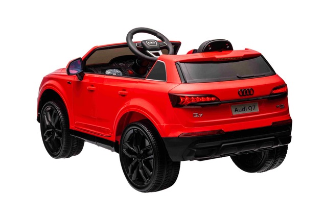 Audi Q7 Kinder Elektroauto Rot, Einsitzer, Unabhängige Federung, 12-V-Batterie, Fernbedienung