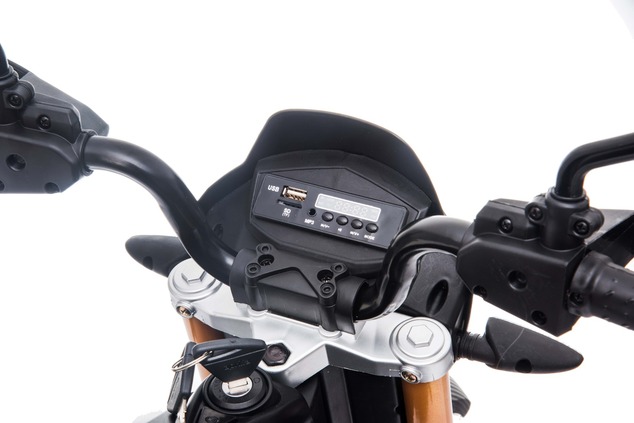 Electric Motorbike APRILIA DORSODURO 900, Licensed, 12V battery, EVA soft wheels, 2 x 18W Engines, S