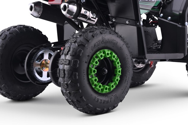 Kids Petrol Pocket Quad 49cc | Beneo Motors Escape Green | Ages 4+ | Speed Limiter