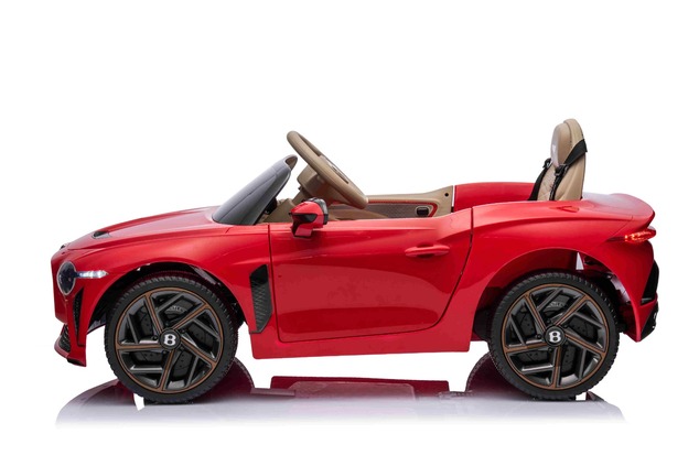 Electric Ride-on car Bentley Bacalar 12V, red, Doors opening upwards, 2.4 GHz remote control, LED li