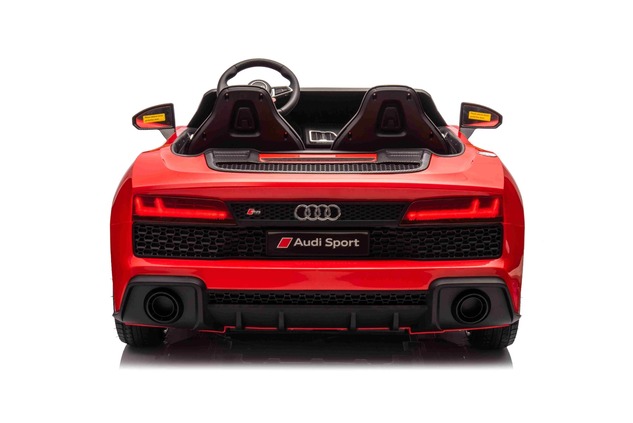 Elektrische kinderauto Audi R8 SPYDER 24V | Rode tweezitter | MP3-speler met USB/AUX en Bluetooth | 