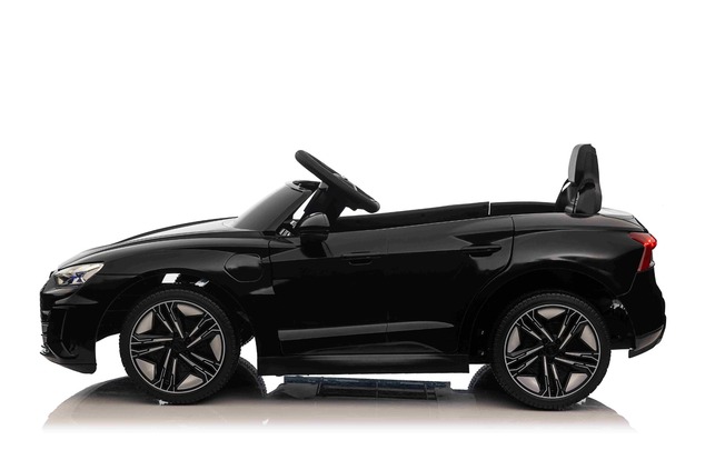 Electric Ride-on car Audi RS E-tron GT 12V, black, wide single seat, 2.4 GHz remote control, USB / A
