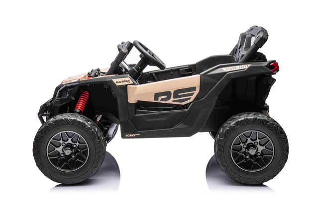 Electric Ride-on car Can-am Maverick One-seater with 4X4 drive, Black, Independent suspension, 2.4 G