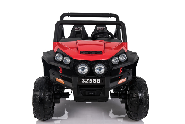 Electric Ride-On Toy Car RSX Red - 2.4Ghz, buggy 2X 12V/7Ah, 4 X MOTOR, remote control, two-seats in