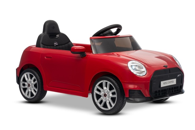Electric Ride-on car Mini Cooper 12V, red, MP3 Player with USB and Bluetooth connection, 2.4 GHz rem