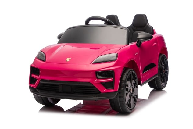 Electric Ride-on car Porsche Macan 12V Licensed with rear-wheel drive (Single seat), pink, Lithium b