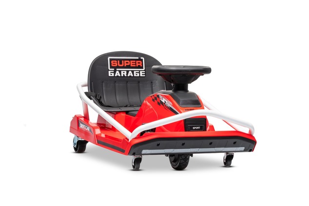 Drift kart elettrico Beneo Motors 24V, Rosso, Motore brushless 300 W, Batteria al litio, Modalità dr
