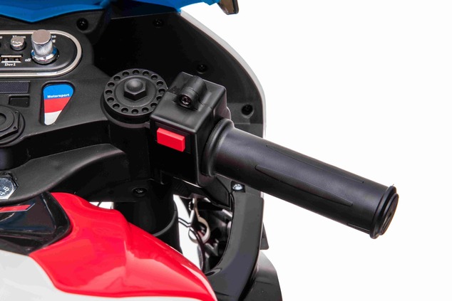 Electric Motorbike BMW HP4 RACE 12V, Licensed,  red, 12V battery, EVA soft wheels, 2 x 35W Engines, 