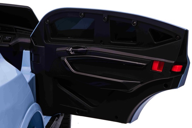 Electric ride-on car Audi E-tron Sportback 4x4 blue, Leatherette seat, 2.4 GHz remote control, Eva w