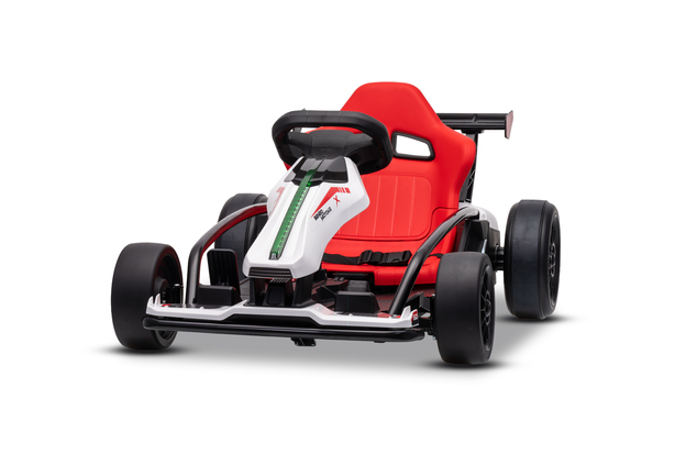 Drift kart elettrico per bambini 24 V | Beneo Motors Drift Car | Bianco | 2 × 200 W | Batteria al litio