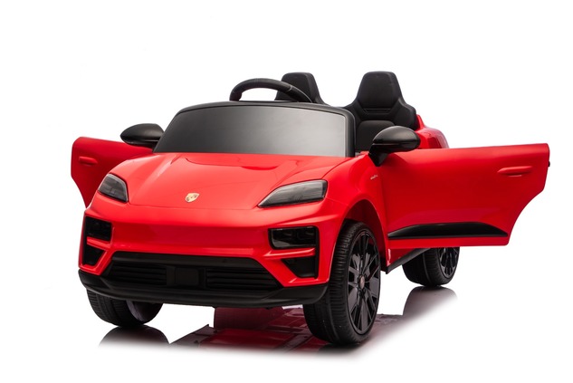Electric Ride-on car Porsche Macan 12V Licensed with rear-wheel drive (Single seat), red, Lithium ba